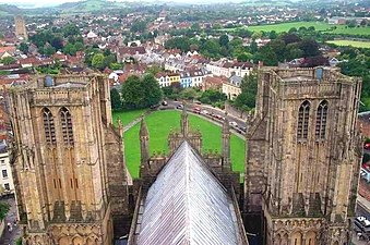 Zicht vanuit de toren van de kathedraal