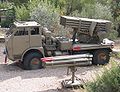 APR-40 and a 6-tube launcher in Beyt ha-Totchan museum, Israel.