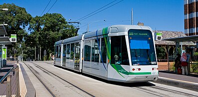 Tranvía Citadis 202 en Melbourne, Australia.