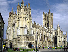 Catedral de Canterbury, la primera gran obra gótica en el país rematada en gótico perpendicular