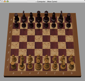 Situazione iniziale di una partita di scacchi.