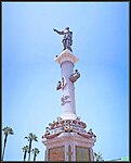 Bronze statue in Callao in tribute to the Gentleman of the Seas