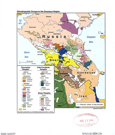 Етнически групи в Кавказ през 2004 г.