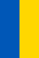 Vzor svislého vyvěšení ukrajinské vlajky