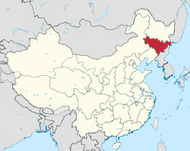 Map shawin the location o Jilin Province