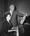 Judy Garland with Los Angeles Mayor Fletcher Bowron, 1952
