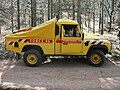 Véhicule 4x4 de logistique Forestier-Sapeur Landrover du Conseil Général des Alpes Maritimes (Force 06) en 2006.