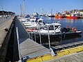 Ustka, port, jachty w basenie węglowym