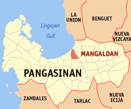 Mangaldan na Pangasinan Coordenadas : 16°4'12.00"N, 120°24'9.00"E