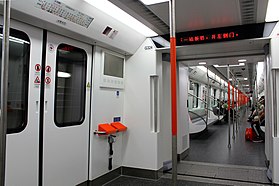 Interior kereta Jalur 7, Wuhan Metro