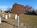 Unknown Confederate Graves marker (back) in McMillan Burial Ground