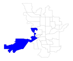 Location within the city of Spokane