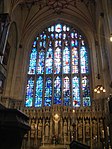 Glasmålningar i Winchester College Chapel.