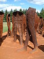 Magdalena Abakanowiczin teos Poznańissa, Puolassa.