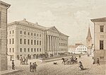 Tartu universitets huvudbyggnad år 1860.