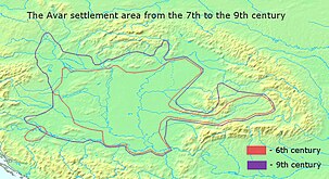 Peuplements avars vers 600-800