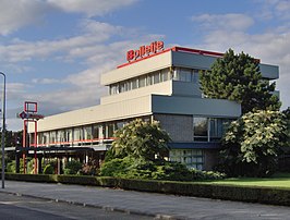 Het hoofdkantoor van de fabriek van Bolletje in Almelo