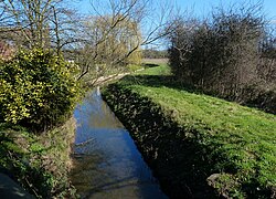 Cocker Beck at Marlock Bridge, Lowdham - geograph.org.uk - 4879524.jpg