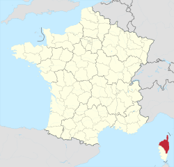 Разположение на От Корс във Франция