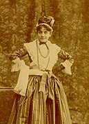 La Duse, dans le rôle de Mirandolina en 1891.