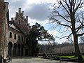 Façade arrière de l'aile gauche