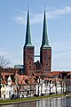 Lübeck Domkirke set fra vest