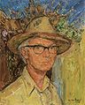 Q2097005 zelfportret door Leo Van Paemel in 1978 (Schilderij: Leo Van Paemel) geboren op 15 januari 1914 overleden op 28 januari 1995