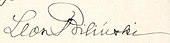 signature de Leon Biliński