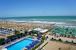 The beach of Jesolo