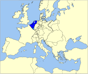 Localização de Países Baixos