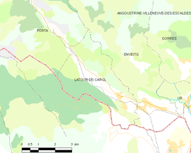 Mapa obce Latour-de-Carol