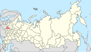 Смоленська область на карті суб'єктів Російської Федерації