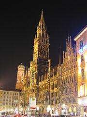 New town hall by night