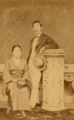 Niijima Jō und seine Ehefrau Yamamoto Yae kurz nach der Hochzeit im Januar 1876