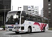 西鉄高速バス 社番6020/福岡200か 1981（日産ディーゼルPKG-RA274RBN） 西鉄高速バス担当、ハイデッカー・2+1列シート