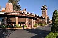 The historic Paso Robles Inn operates next to the downtown city park.