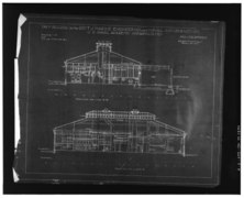 Photocopy of drawing (From Department of Navy, Public Works Archives, Annapolis MD) Ernest Flagg, Architect, Date unknown SECTIONS OF SOUTHWEST AND NORTHWEST VIEWS - U.S. Naval HABS MD,2-ANNA,65-8-9.tif