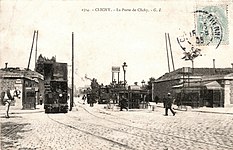 Clichy, Porte de Clichy, Tramway électrique, TPDS, 1904.