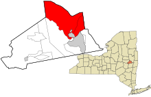 Schenectady County New York incorporated and unincorporated areas Glenville highlighted.svg