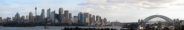 Sydney CBD panorama fra Taronga Zoo, Mosman