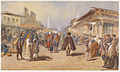 The Ruined Dħul tal-Prinċep Eugene f'Belgrad, pittura mill-pittur Awstrijak Carl Goebel (1865).