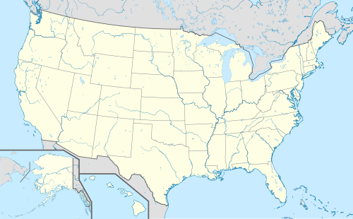 American League på en karta över USA