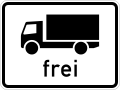 Zusatzzeichen 1024-12 Kraftfahrzeuge mit einem zulässigen Gesamt­gewicht über 2,8 t, einschließlich ihrer Anhänger, und Zugmaschinen, ausgenommen Personenkraftwagen und Kraftomnibusse frei