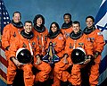 Official portrait of the crew for the final fateful flight of the Space Shuttle Columbia