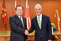 浜田靖一防衛相と（2022年8月17日）