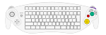 Diagram of the Keyboard controller for the Nintendo GameCube.