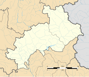 昂托納沃在上阿爾卑斯省的位置