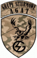 Oznaka rozpoznawcza JW AGAT – GRUPY SZTURMOWE na mundur pustynny.