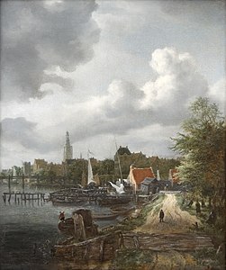 Zicht op de binnenamstel te Amsterdam, 1656