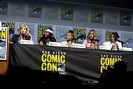 Jodie Whittaker, Regina King, Amandla Stenberg, Chloe Bennet & Camila Mendes (43791526411).jpg